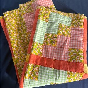 Patchwork Floral Quilt - Multicolor